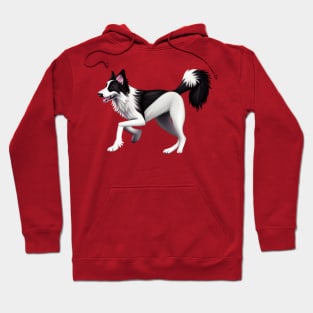 Border Collie Cartoon Hoodie